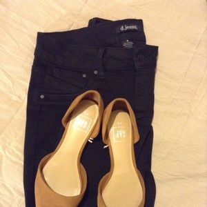 D.Jeans Black Skinny Jeans Size 8, Midrise